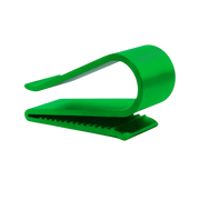 Grüner 3D-gedruckter Brillenhalter für die Sonnenblende im Fahrzeug, universeller Clip für Sonnenbrillen und Lesebrillen.