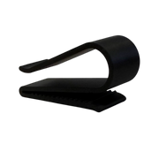 Schwarzer 3D-gedruckter Brillenhalter für die Sonnenblende im Auto, eleganter Clip zur sicheren Brillenaufbewahrung.