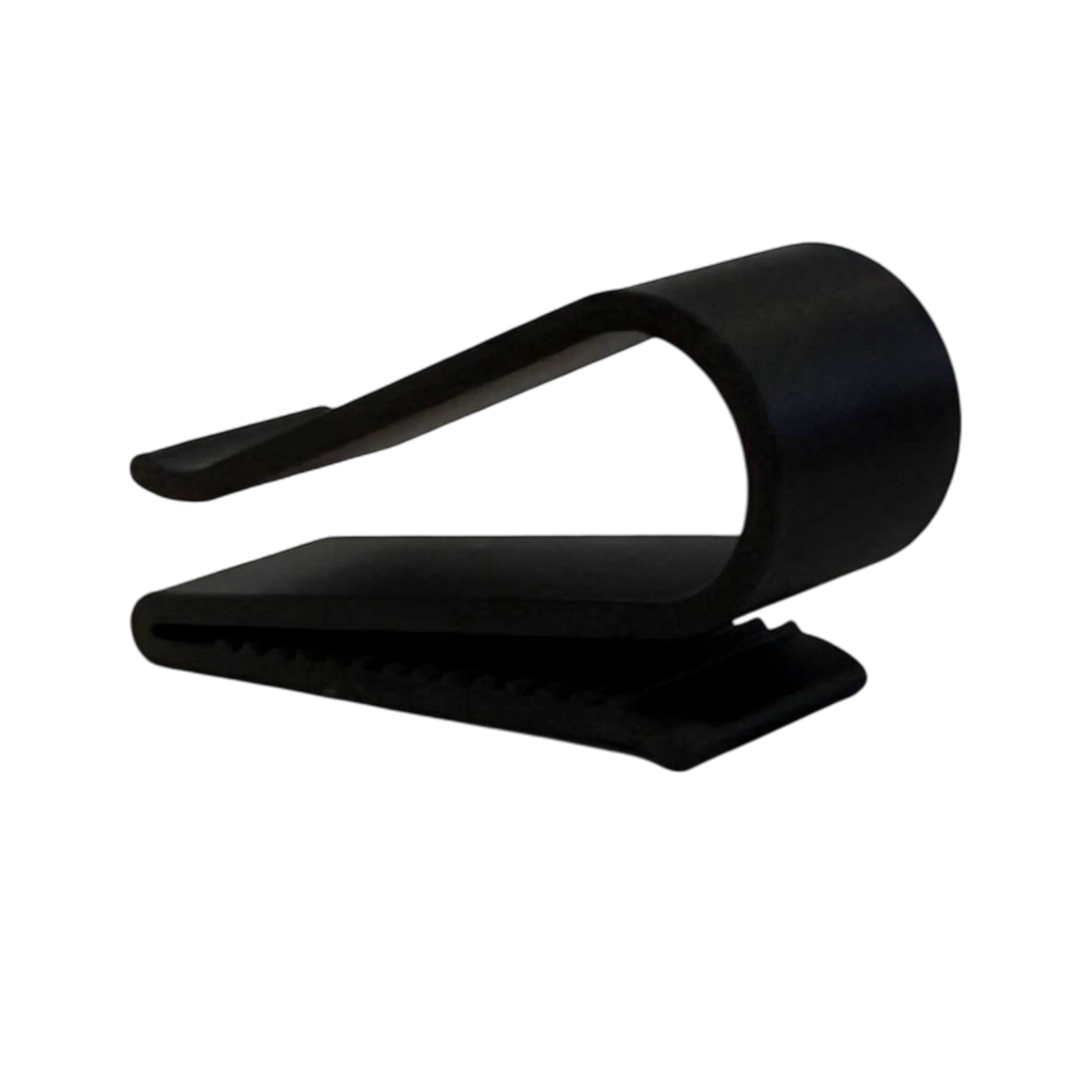 Schwarzer 3D-gedruckter Brillenhalter für die Sonnenblende im Auto, eleganter Clip zur sicheren Brillenaufbewahrung.