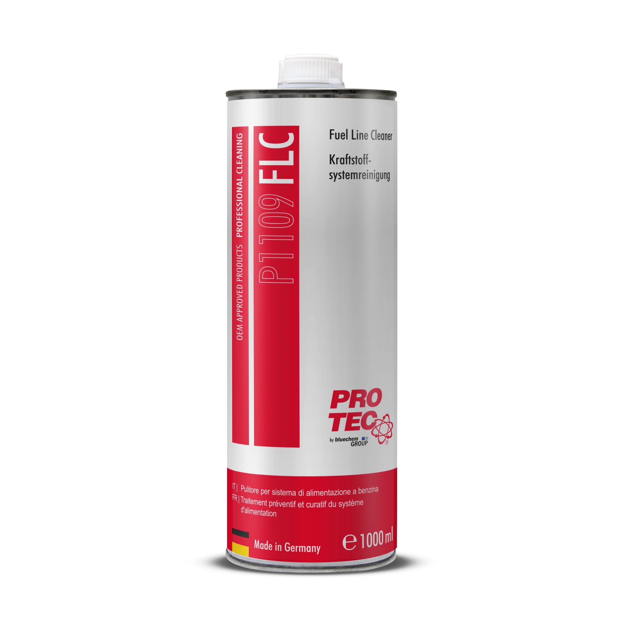 PRO-TEC P1109 FLC Fuel Line Cleaner Kraftstoffsystemreiniger 1000 ml zur Reinigung von Kraftstoffleitungen, Einspritzsystem und Benzinmotoren.