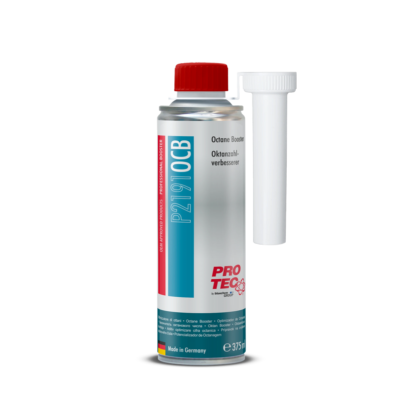 PRO-TEC P2101 Octane Booster Oktanzahlverbesserer 375 ml – Benzin Additiv zur Erhöhung der Oktanzahl für bessere Motorleistung und saubere Verbrennung im Fahrzeug.